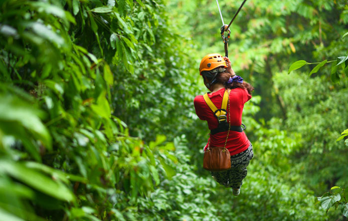 Ziplining