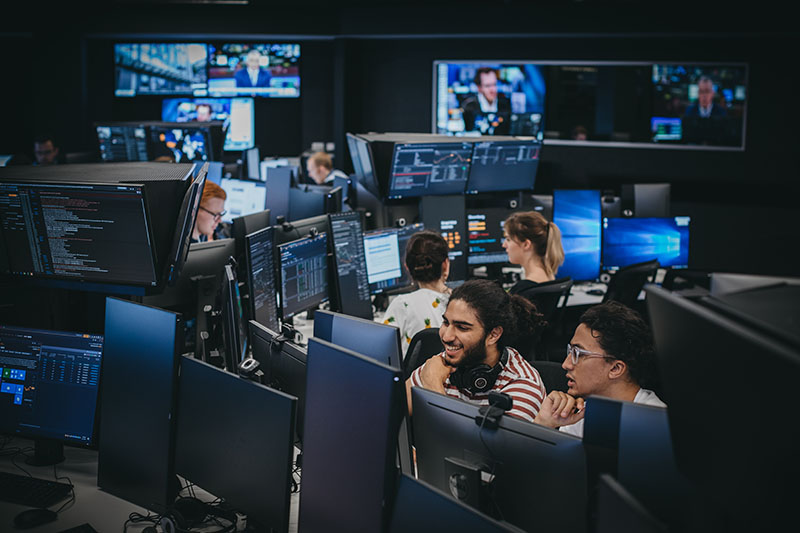 Business School Financial Market Trading Room