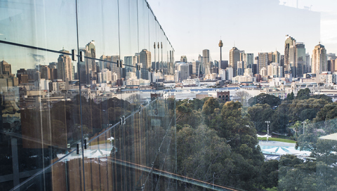 City skyline from New Law School building, Camperdown/Darlington Campus